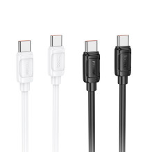 USB C į USB C laidas Hoco PD 5A 240W 1 m X115 juodas