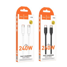 Cable USB C to USB C Hoco PD 5A 240W 1 m X115 black
