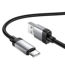 USB A į USB C laidas Hoco 3A 1 m X117 juodas