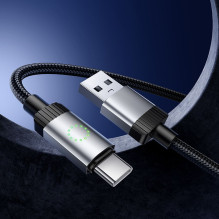 USB A į USB C laidas Hoco 3A 1 m X117 juodas