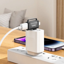 Adapter OTG 2in1 USB C / Lightning to USB A Hoco UA31F black Adapter OTG 2in1 USB C / Lightning to USB A Hoco UA31F black