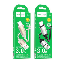 USB A į USB C laidas Hoco 3A 1 m X117 juodas