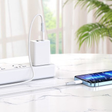 Cable USB C to Lightning Hoco PD 3A 20W 1 m X70 white Cable USB C to Lightning Hoco PD 3A 20W 1 m X70 white
