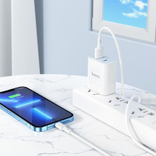 USB A tipo į „Lightning“ tipo laidas Hoco 2,4A, 1 m, X83, baltas