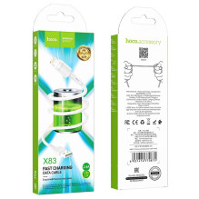 Cable USB A to Lightning Hoco 2,4A 1 m X83 white