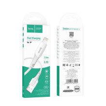 Cable USB A to Lightning Hoco 2,4A 1 m X70 white