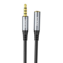 Kabelis AUX lizdas 3,5 mm - 3,5 mm jungtis Hoco UPA20 2 m juodas Kabelis AUX lizdas 3,5 mm - 3,5 mm jungtis Hoco UPA20 2 m juodas