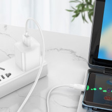 Cable USB A to USB C Hoco PD 2,4A 27W 1 m X96 white