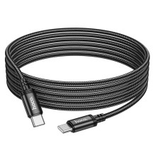 Cable USB C to USB C Hoco 3A 60W 3 m X91 black