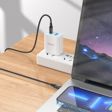 USB-C laidas į USB-C Hoco 3A 60W 3 m X91 juodas
