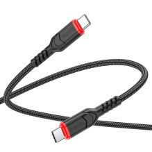 USB-C laidas į USB-C Hoco 3A 60W 3 m X59 juodas