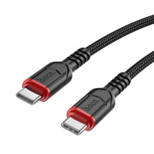 USB-C laidas į USB-C Hoco 3A 60W 3 m X59 juodas