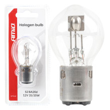 Halogeninė lemputė S2 12V 35 / 35W BA20d lizdinė plokštelė AMiO-04919