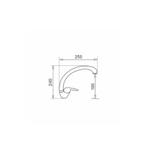 Faucet - PYRAMIS OSSIA Vertical Single Lever Vanilla
