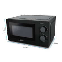 Microwave Oven - Esperanza ESTOFADO 20L 700W Solo Black Microwave Oven - Esperanza ESTOFADO 20L 700W Solo Black