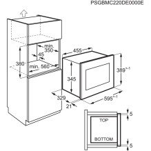 Įmontuojama mikrobangų krosnelė „Electrolux LMS2203EMK“, juoda, 700 W Įmontuojama mikrobangų krosnelė „Electrolux LMS2203EMK“, juoda, 700 W