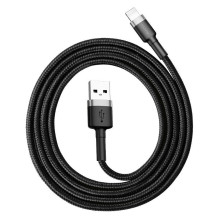 Cable Lightning USB Baseus Cafule 1.5A 2m (gray and black) Cable Lightning USB Baseus Cafule 1.5A 2m (gray and black)