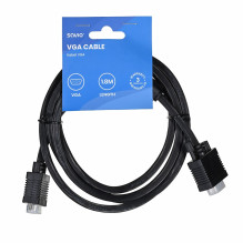 Savio CL-202 VGA kabelis 1,8 m VGA (D-Sub) juodas