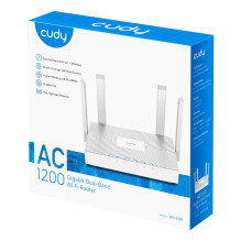 „Cudy WR1300E“ belaidis maršrutizatorius, dviejų dažnių gigabito eternetas (2,4 GHz / 5 GHz), baltas „Cudy WR1300E“ belaidis maršrutizatorius, dviejų dažnių gigabito eternetas (2,4 GHz / 5 GHz), baltas