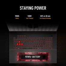 ASUS TUF Gaming A18 FA808UM-S9058 nešiojamas kompiuteris, 45,7 cm (18"), 2.5K RAM, 16 GB DDR5-SDRAM, 512 GB SSD, NV