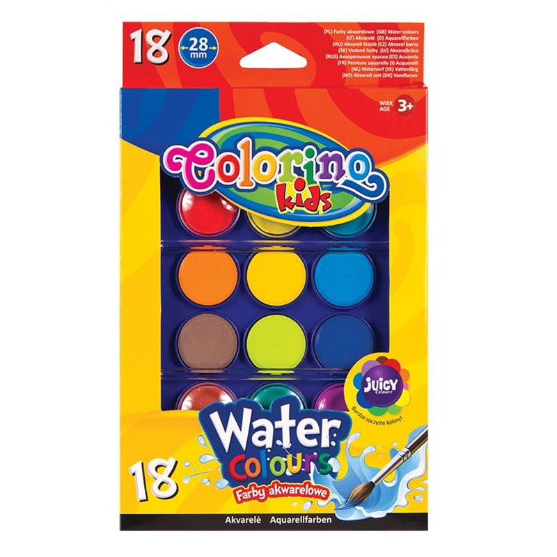 Akvarelė COLORINO 54737PTR, 18 spalvų