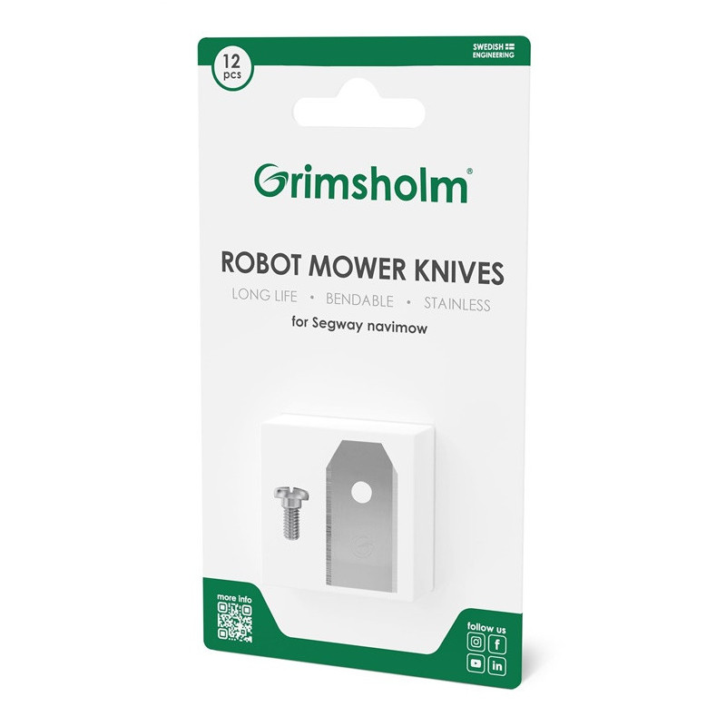 Blades for robots Grimsholm Segway NAVIMOW, 12 pcs