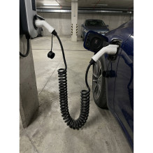 Spiral charging cable Type 2 - Type 1 - ( 32A, 1 Phase, 6.6KW ) Spiral charging cable Type 2 - Type 1 - ( 32A, 1 Phase, 6.6KW )