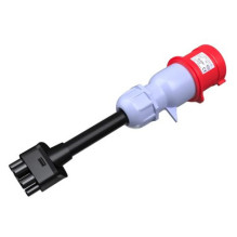 Tesla adapteris 16A į trifazę 480V raudoną rozete Tesla adapteris 16A į trifazę 480V raudoną rozete