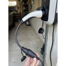 type 2 connector plug from the charging station to a household 220V - 16A plug type 2 connector plug from the charging station to a household 220V - 16A plug