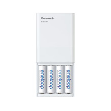 Charger - Panasonic ENELOOP K-KJ87MCD40USB battery charger, Charges 4xAA in 2.25 hours, Black Charger - Panasonic ENELOOP K-KJ87MCD40USB battery charger, Charges 4xAA in 2.25 hours, Black