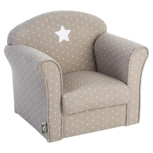 Armchairs Atmosphera Classique, grey / brown, 49x35.2x44 cm