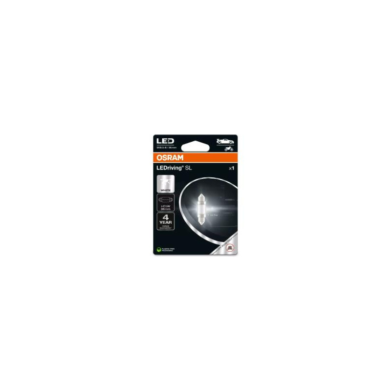 Automobilio lemputė Osram, LED, C5W, 36MM, 12V, 6000K