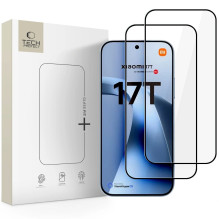 LCD screen protector Tech-Protect Glass Fit+ 2-Pack Xiaomi 17T black LCD screen protector Tech-Protect Glass Fit+ 2-Pack Xiaomi 17T black