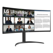 Monitorius - LG UltraWide 34WR55QK-B 34", 3440x1440, Lenktas, HDMI / DP / USB-C, Juodas
