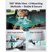 Belaidis CarPlay adapteris su mobilios auklės funkcija Ottocast Cabin Care juodas CA520-T