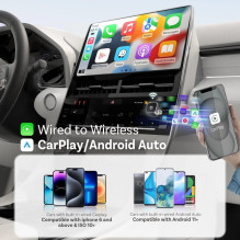 Belaidis CarPlay / Android Auto adapteris Ottocast Mini Cube juodas CP88-T3