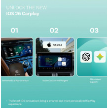 Belaidis CarPlay / Android Auto adapteris Ottocast Mini Pico juodas CA525-T