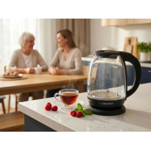 Esperanza EKK027 electric kettle 1.7 L Black,Transparent 2200 W