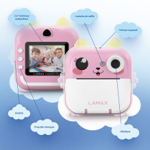Kids' camera LAMAX InstaKid2 Plus, pink Kids' camera LAMAX InstaKid2 Plus, pink