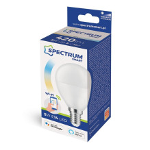 LED KULKA 5W E-14 CCT+DIMM WIFI SMART