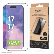 PREMIUM TEMPERED screen protector glass 3D full cover for Apple iPhone 17 / 16 Pro