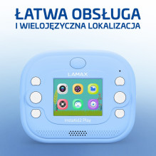 LAMAX InstaKid2 Play vaikų kamera, mėlyna LAMAX InstaKid2 Play vaikų kamera, mėlyna