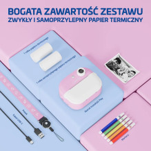 Vaikiška kamera LAMAX InstaKid2 Play, rožinė Vaikiška kamera LAMAX InstaKid2 Play, rožinė