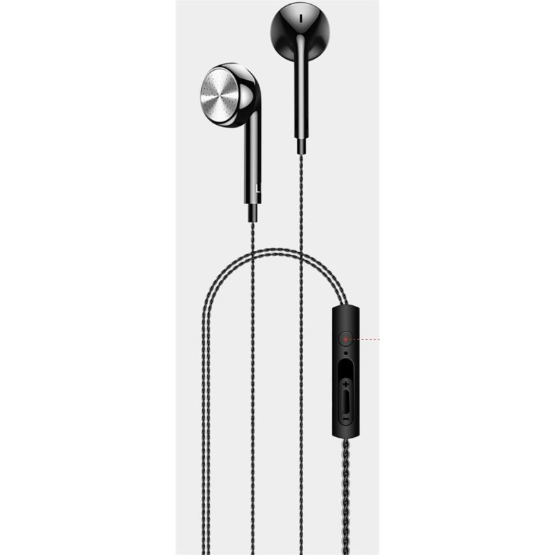 USAMS Universal EP-20 Flat Perfume Stereo Headset 3,5mm Black