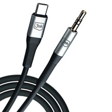 3MK 3MK AUX kabelis USB-C - 3,5 mm lizdas 1 m