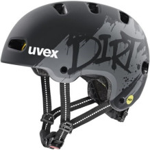 UVEX Kid 4 Style MIPS kids' cycling helmet, dirt black matt