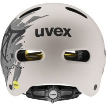 UVEX Kid 4 Style MIPS kids' cycling helmet, dirt warm grey