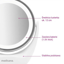Medisana 2-in-1 cosmetic mirror CM 835 Medisana 2-in-1 cosmetic mirror CM 835