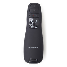 Gembird WP-L-12 wireless presenter RF Black