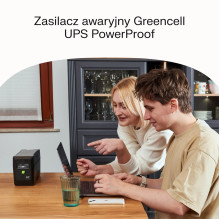 Green Cell uninterruptible power supply (UPS) Line-Interactive 1 kVA 600 W 4 AC outlet(s) Green Cell uninterruptible power supply (UPS) Line-Interactive 1 kVA 600 W 4 AC outlet(s)